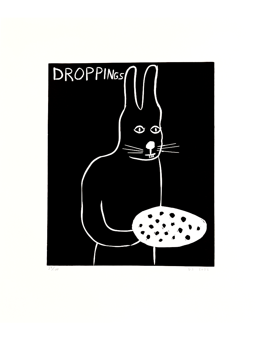 Linocut (Droppings)