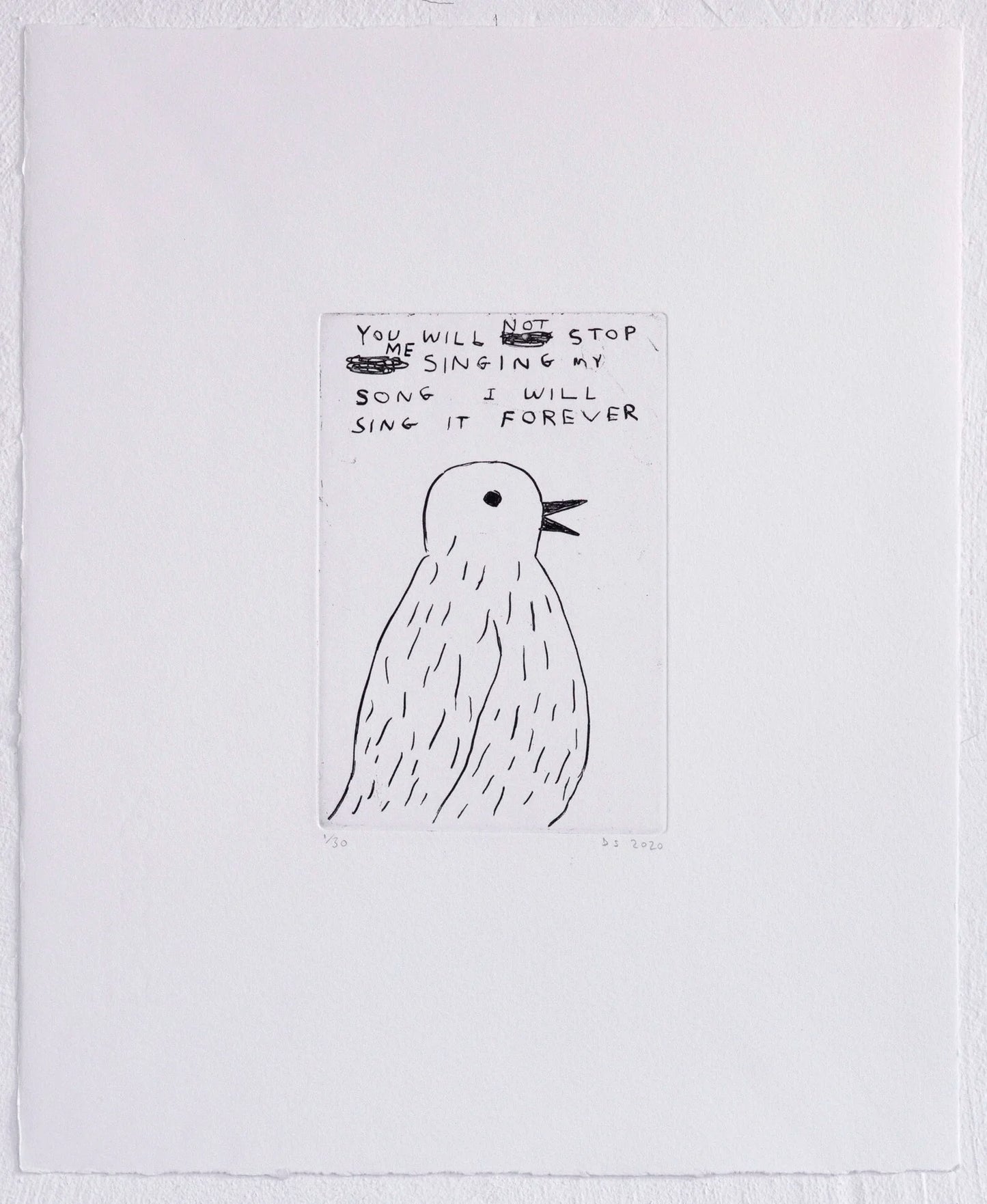 Etching (YOU WILL NOT STOP...)