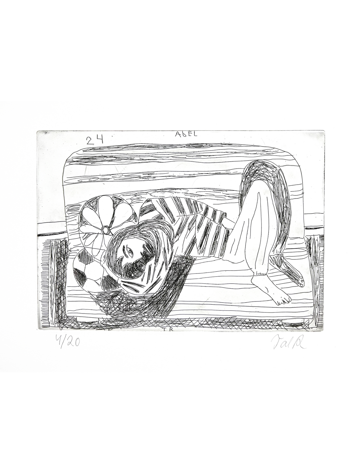Etching (Dreng ser på solen)