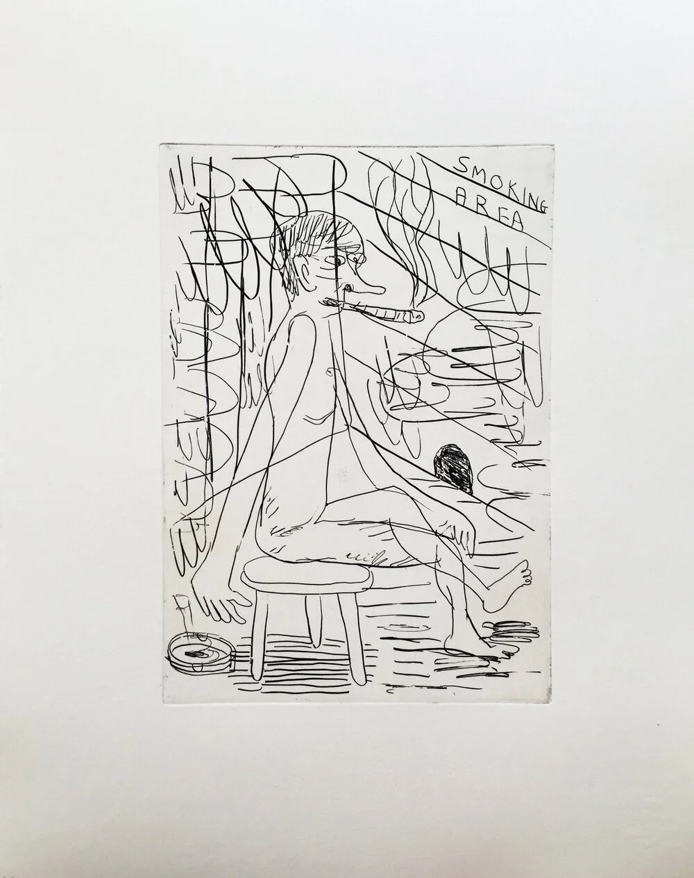 Etching (Smoking Area)