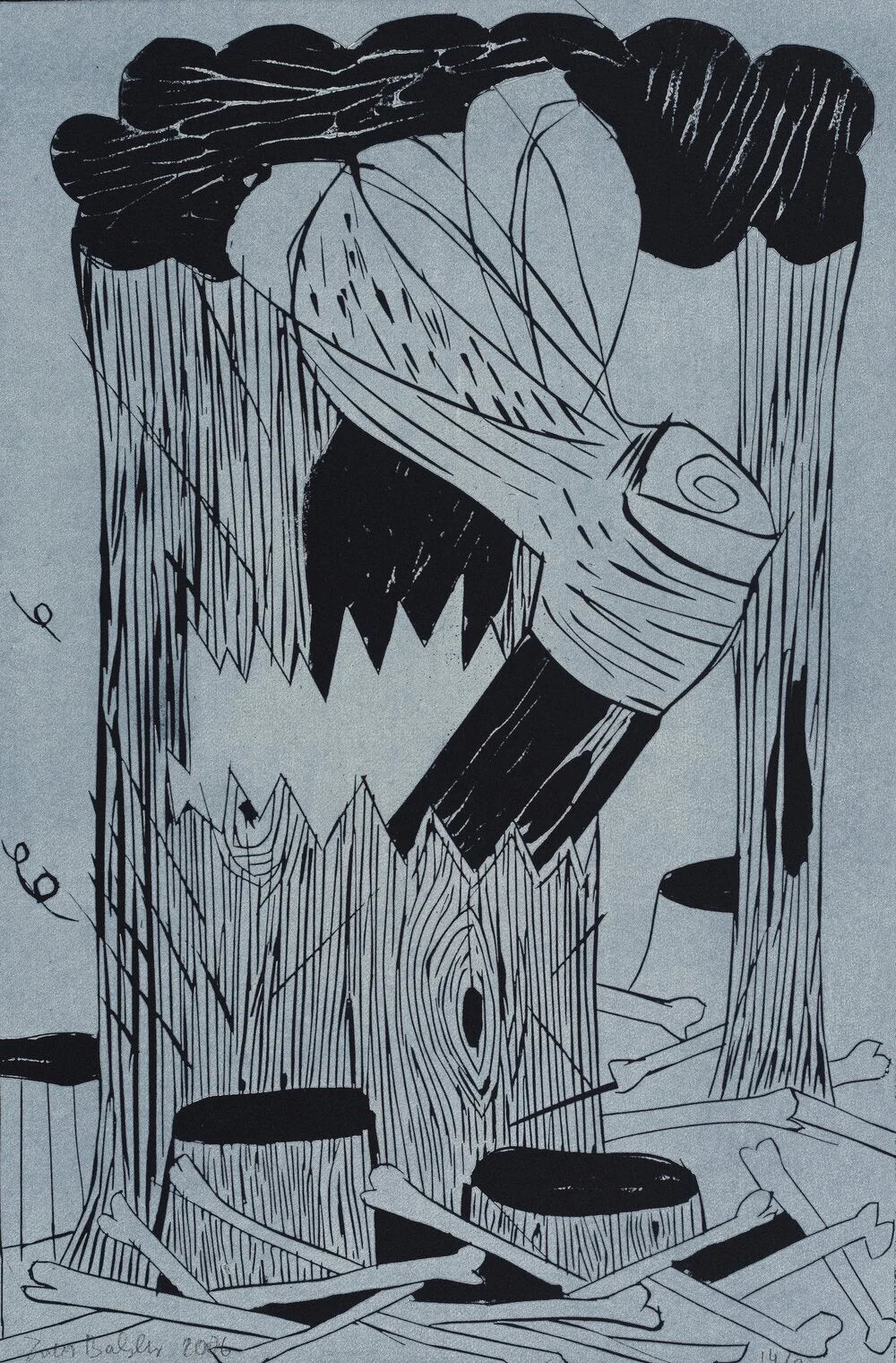 Linocut (The New Vintage Vineyard Dreams)