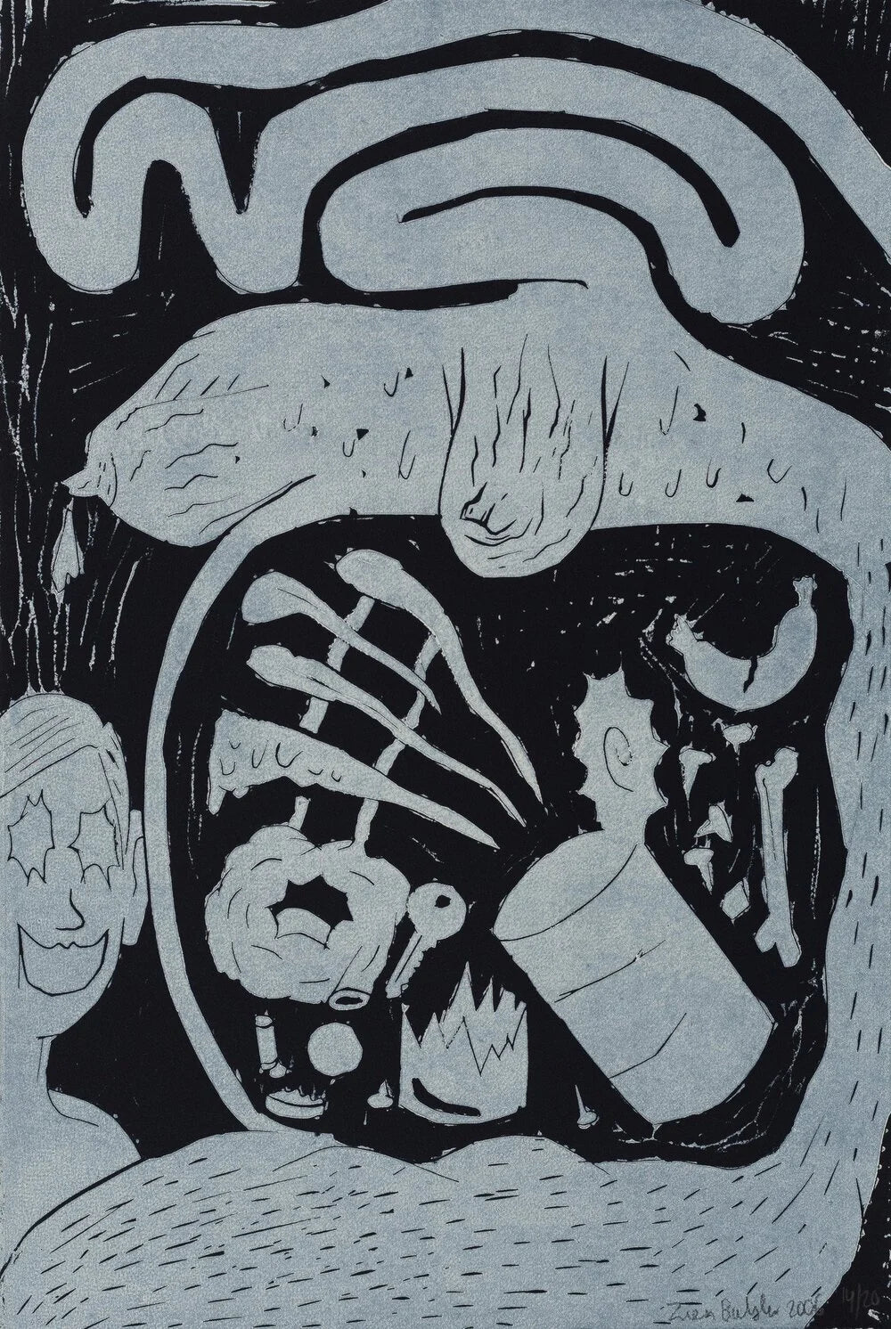Linocut (The New Vintage Vineyard Dreams)