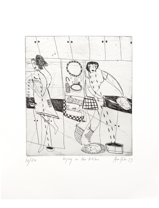 Etching (Crying in the kitchen)