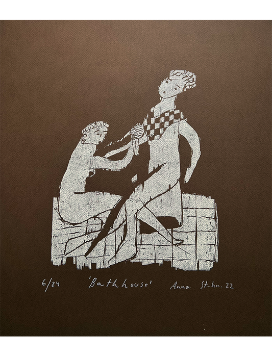 Woodcut (Bathhouse)