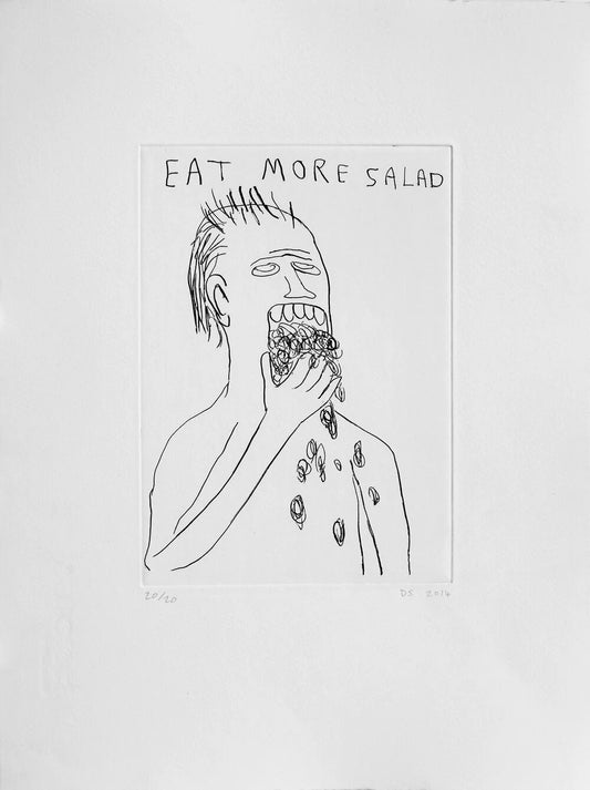 Etching (EAT MORE SALAD)