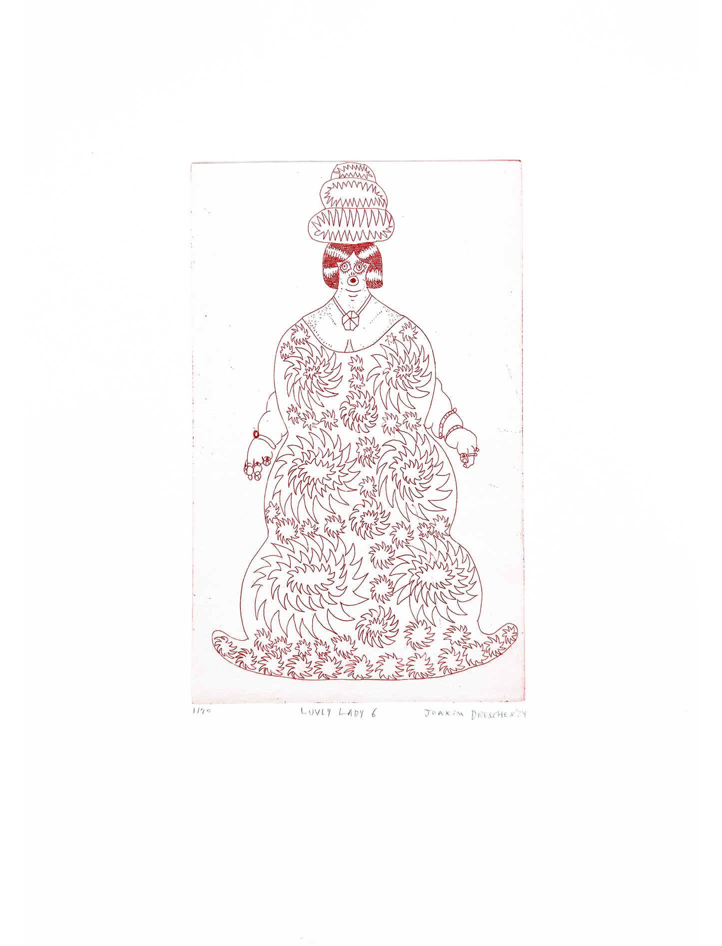 6 etchings (SIX LUVLY LADIES)