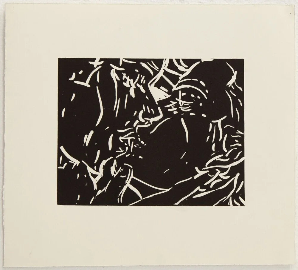 Linocut (The Kiss)