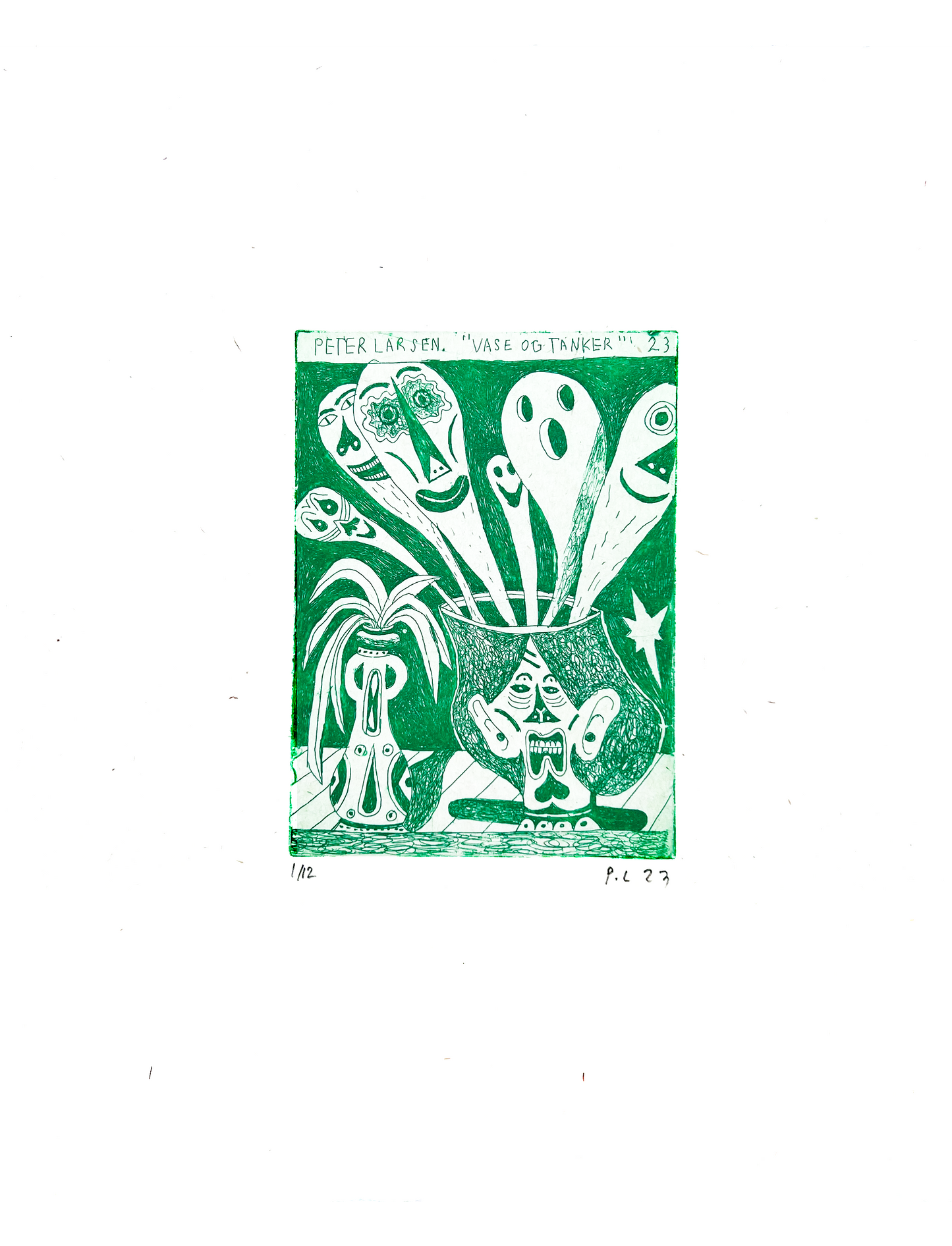 Etching (Vase og tanker)