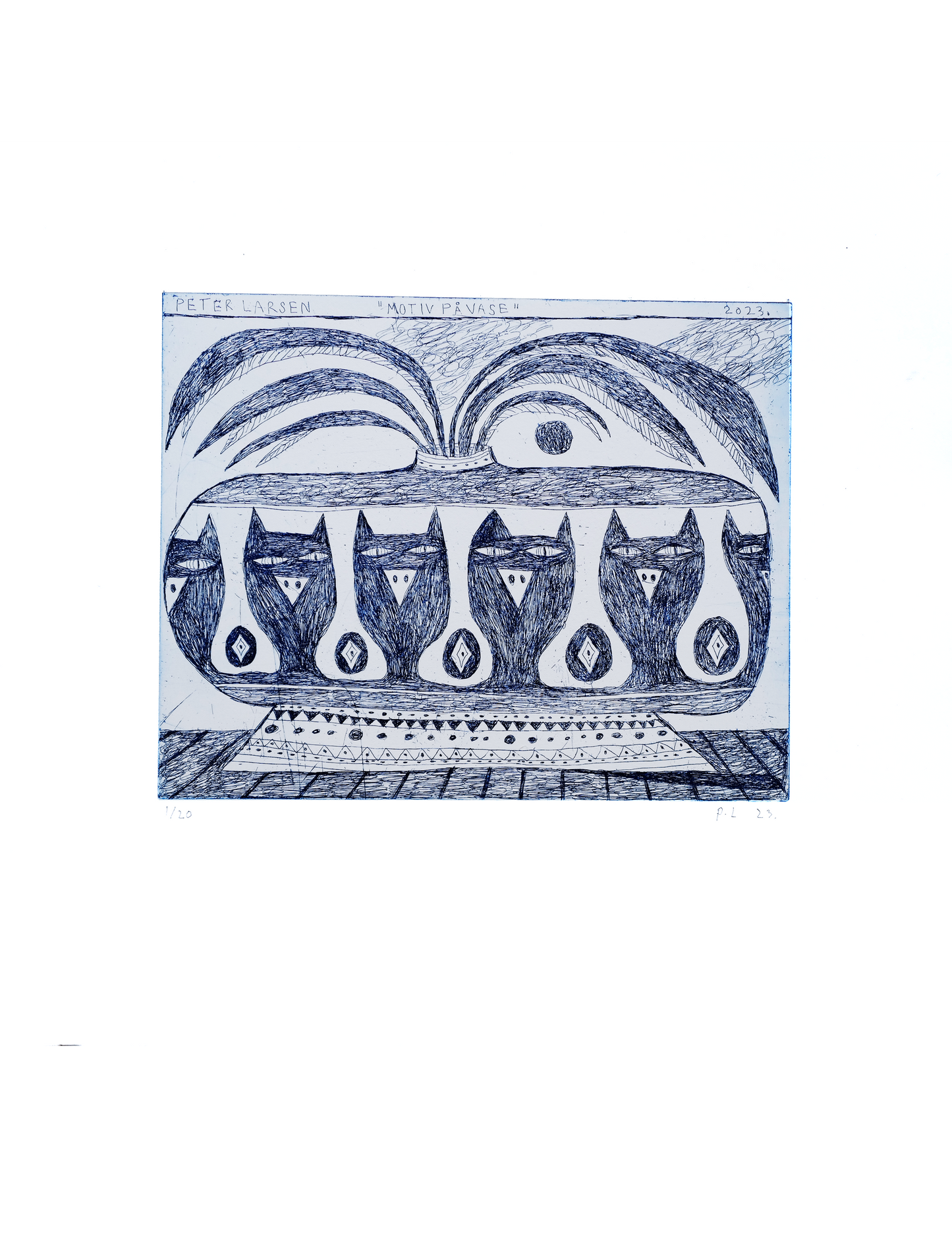 Etching (Motiv på vase)