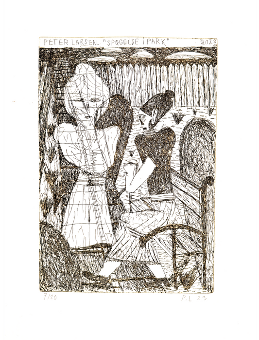 Etching (Spøgelse i park)