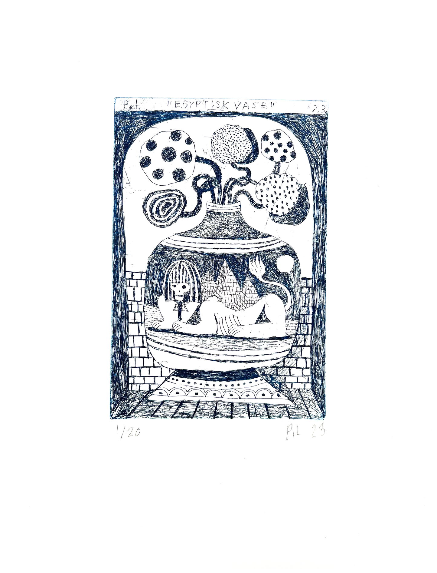 Etching (Egyptisk vase)