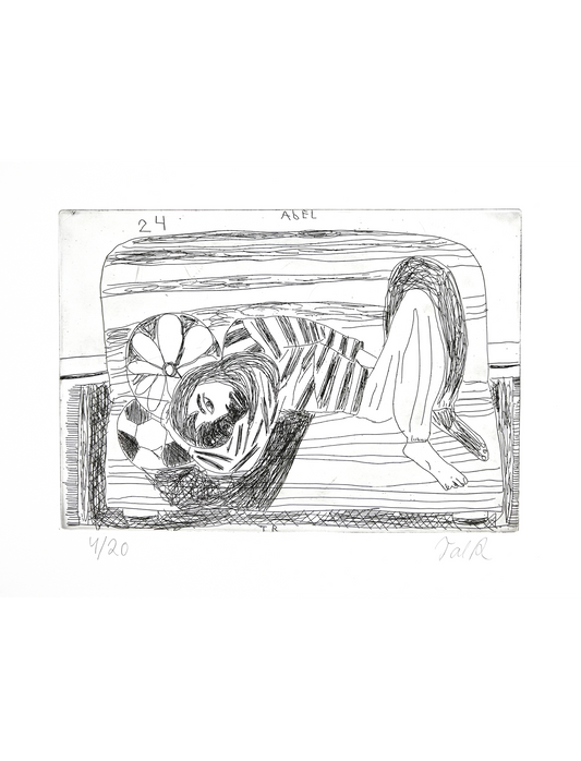 Etching (Dreng ser på solen)