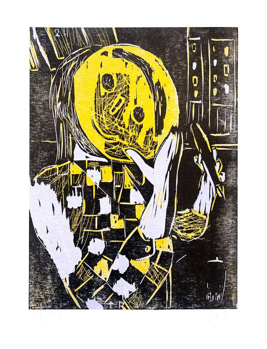 Woodcut (Dreng med ballon)